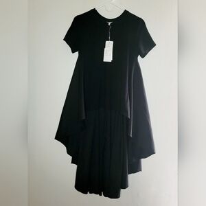 English Factory Top Irregular Hem Women's XS High Low T-Shirt Style Classic Chic